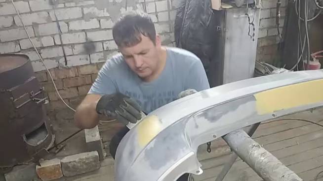 КАК зашпаклевать и загрунтовать БАМПЕР своими руками смотреть онлайн