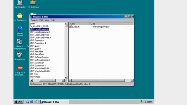 What happens when you delete HKEY_CLASSES_ROOT on Windows 98 смотреть онлайн