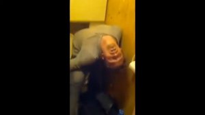 Drunk Russian Passes Out In The Toilet