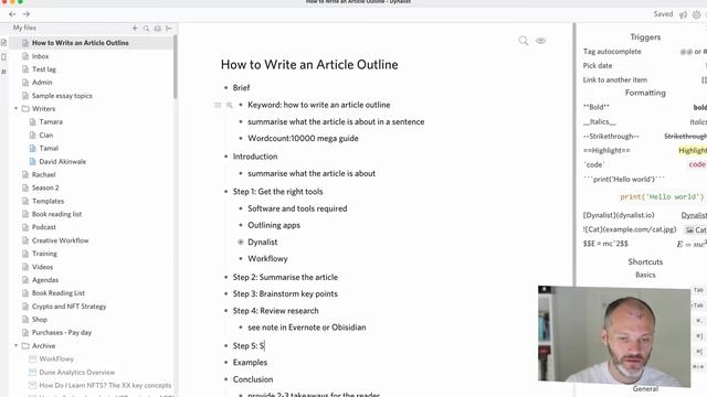 How To Write an Article Outline Tutorial смотреть онлайн