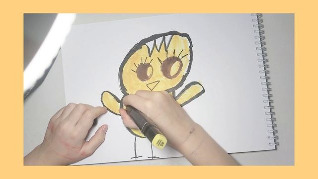 Рисуем цыплёнка смотреть онлайн