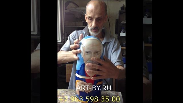 матрешка по фото в подарок мужу