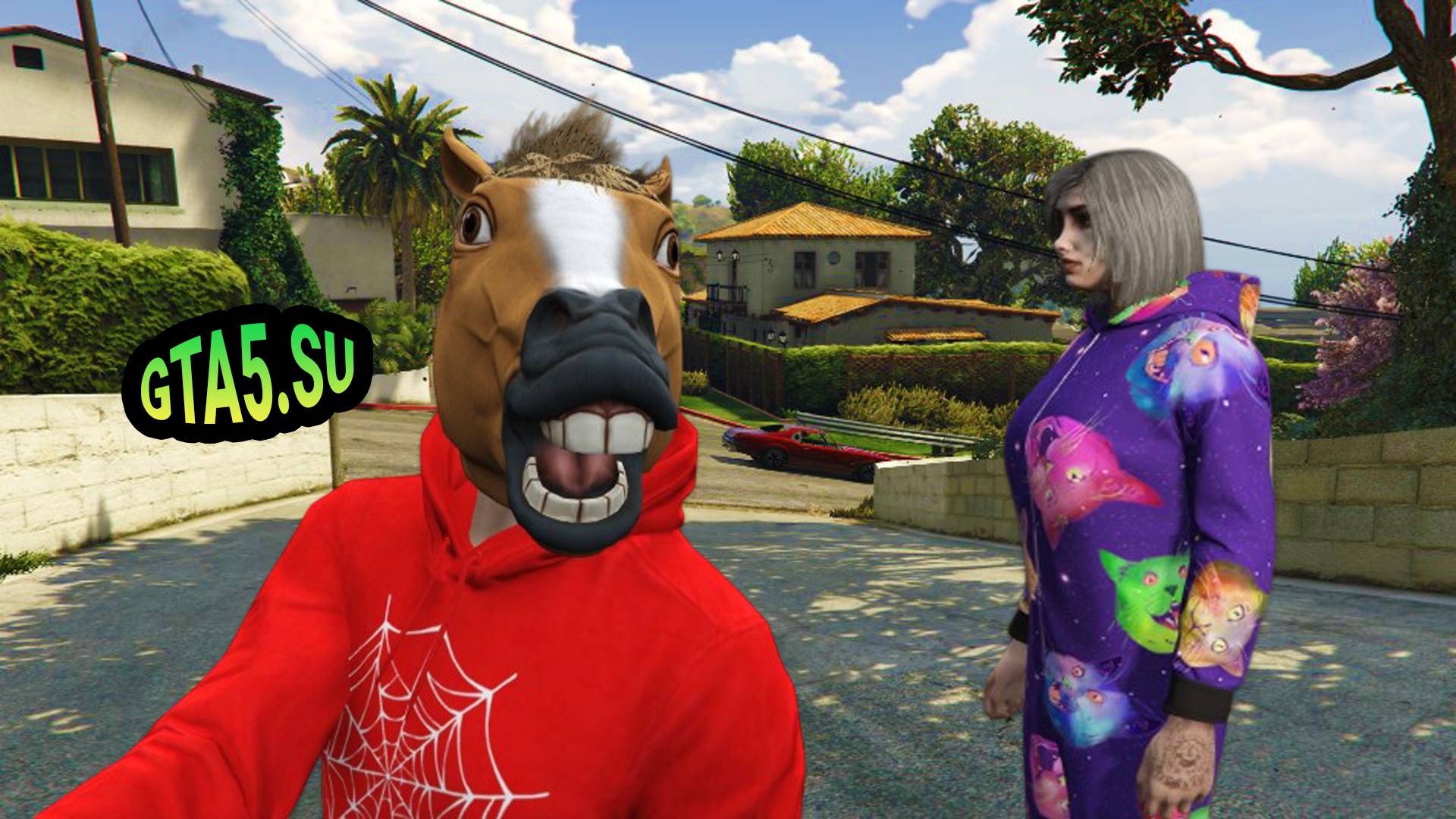 Человек паук конь и женщина кошка в GTA Online не дождались ГТА 6 смотреть онлайн