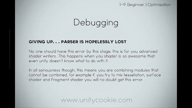 Optimization - 9 Theory - Noob to Pro Unity Shader Writing in Unity 4 beginner смотреть онлайн
