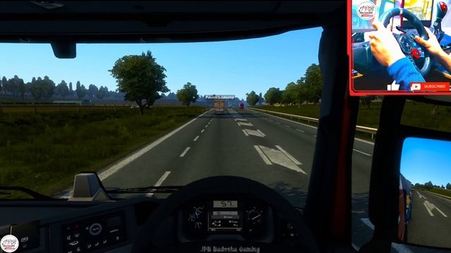 ETS 2 Euro Truck Simulator 2 Part#21 Online Multiplayer Convoy Game Play With Steering Wheel & S смотреть онлайн
