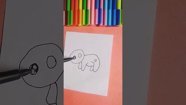 easy cat drawing #shorts смотреть онлайн