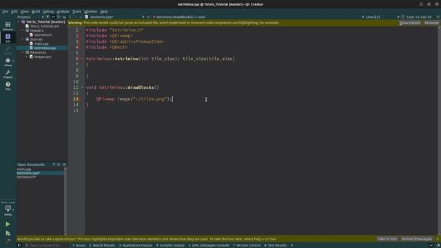 QT C++ Tetris Tutorial - Part 1 смотреть онлайн