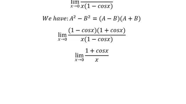 Calculus Help: Find the limits - lim (x→0) sin^2 x/(x(1-cosx)) - Techniques - SOLVED!!! смотреть онлайн