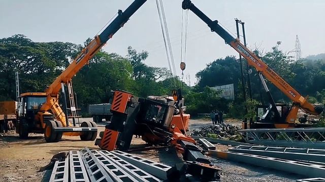 Accident in BRN loading time with hydra// Lifting hydra from hydra crane // How to reduce accident? смотреть онлайн