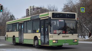 Автобус Mercedes-Benz O405N2 (Н 890 ХК 22). Покатушки по Барнаулу / Ride on the Mercedes-Benz O405N