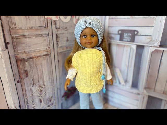 Новый комплект с жилетом по моему МК. A new image of a doll with a vest according to my master class смотреть онлайн