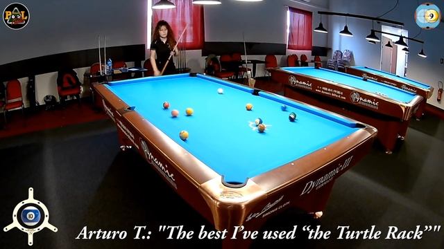 The "Turtle Rack" for 8-Ball, 9-Ball and 10-Ball. Some Breaks by the PoolShot Team. смотреть онлайн