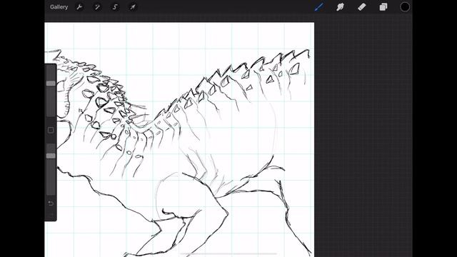 How To Draw an INDOMINUS REX from JURASSIC WORLD - Dinosaur drawing TUTORIAL смотреть онлайн