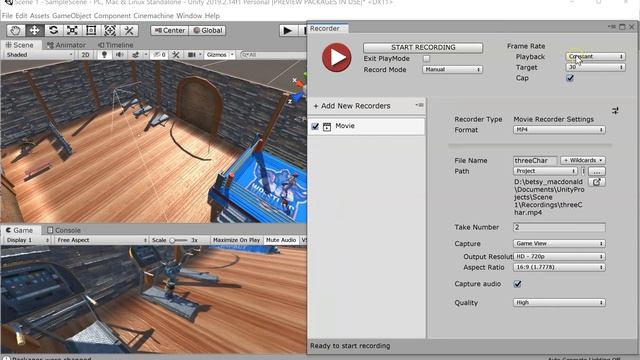 Unity Recorder - Create Mp4 смотреть онлайн
