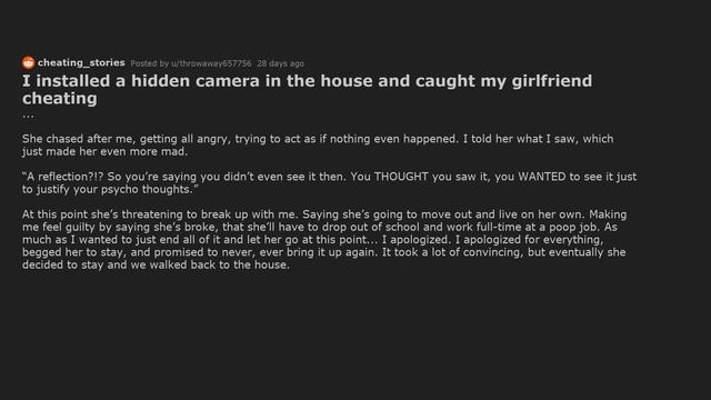 Caught Girlfriend Cheating Using Hidden Camera [Reddit Stories Cheating]