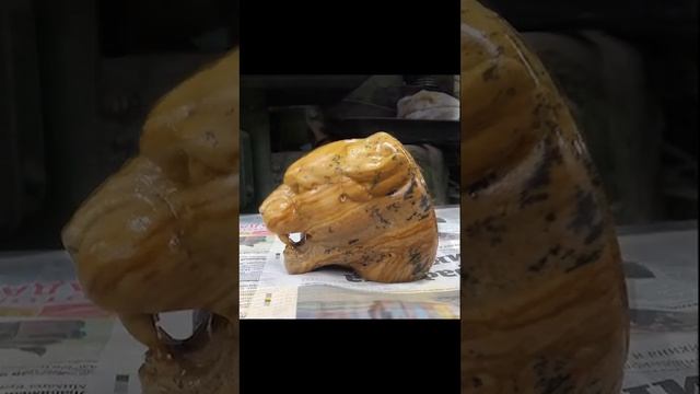 Шкатулка "Леопард" из яшмы. смотреть онлайн