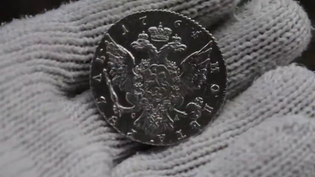 Рубль 1764г. СПБ СА. Орел. смотреть онлайн