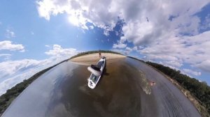 Вдвоём на сапе по Оке 20км.(таймлапс)27.07.2024
