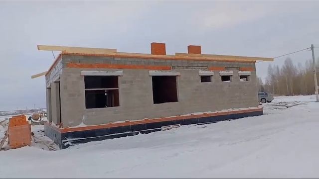 Дом с баней из керамзитобетонных блоков