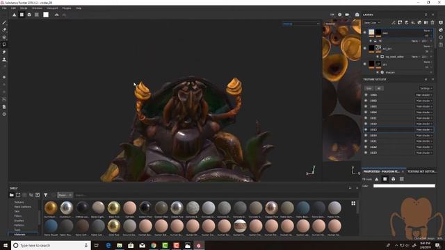 Phanaeus vindex sculpting project part 13: Painting Details in Substance Painter смотреть онлайн