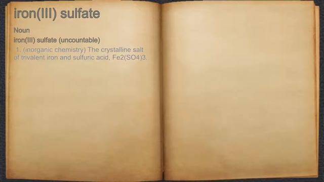 What does iron(III) sulfate mean? смотреть онлайн