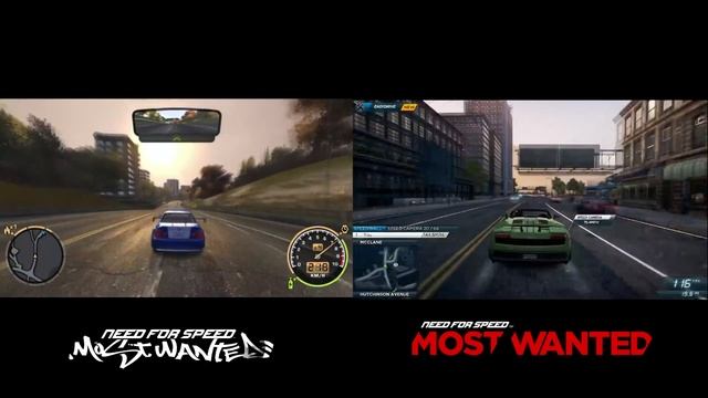 СРАВНЕНИЕ: NFS MW 2005 на Максималках VS NFS MW 2012 на Минималках