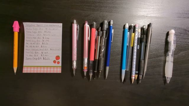 Mechanical Pencil Comparison: Kuru Toga, Tombow, Zebra, BIC, Pentel, Pilot, Mr. Pen, Sakura