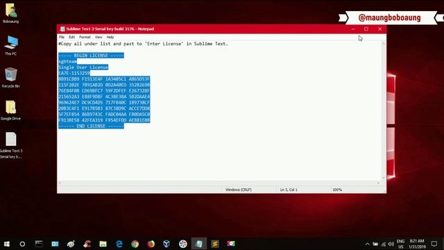 Sublime Text 3 Serial Key Build 3176 смотреть онлайн
