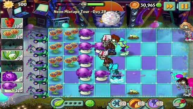 Plants vs Zombies 2: Neon Mixtape Tour - Day 28 Walkthrough смотреть онлайн