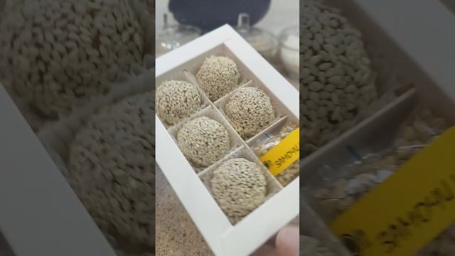 Конфеты из пророщенной зелёной гречки 