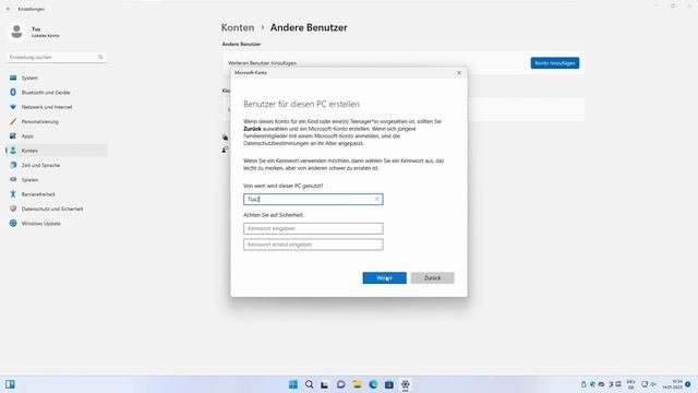 Windows 11 HOME (22H2) Lokales Benutzer Konto Hinzufügen/Entfernen смотреть онлайн