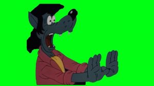 Волк испугался (футаж)