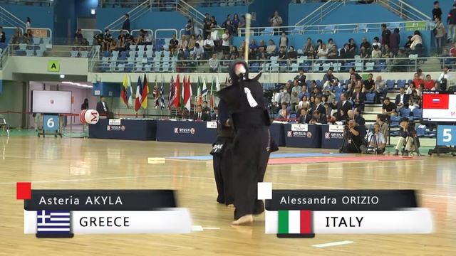 17th World Kendo Championships 2ch A.AKYLA(GRE) vs A.ORIZIO(ITA) смотреть онлайн