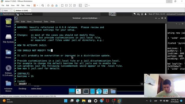 6.1 Experiment 17-12 seguridad en Debian 11 смотреть онлайн