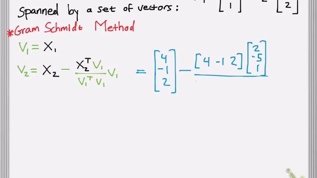 Gram Schmidt Method, Orthogonal and Orhonormal Basis Example смотреть онлайн