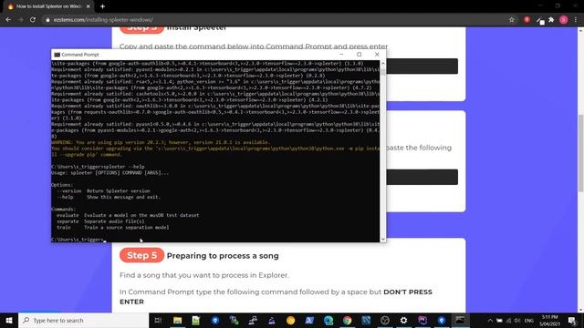 2021 How to install Spleeter on Windows смотреть онлайн