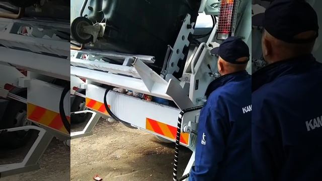 Тестирование нашего мусоровоза 8 м.куб. смотреть онлайн
