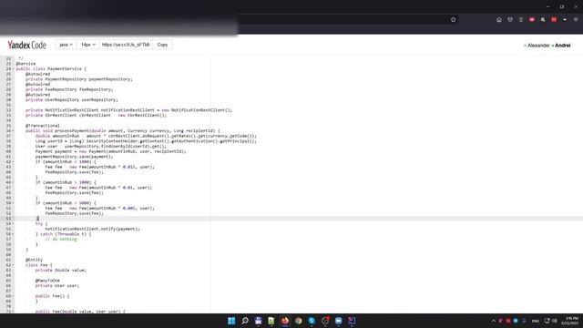 Ревью кода из интервью 5 LIVE