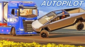 Мгновенная карма и ДТП [BeamNG.Drive] + Cybertruck Autopilot 😱