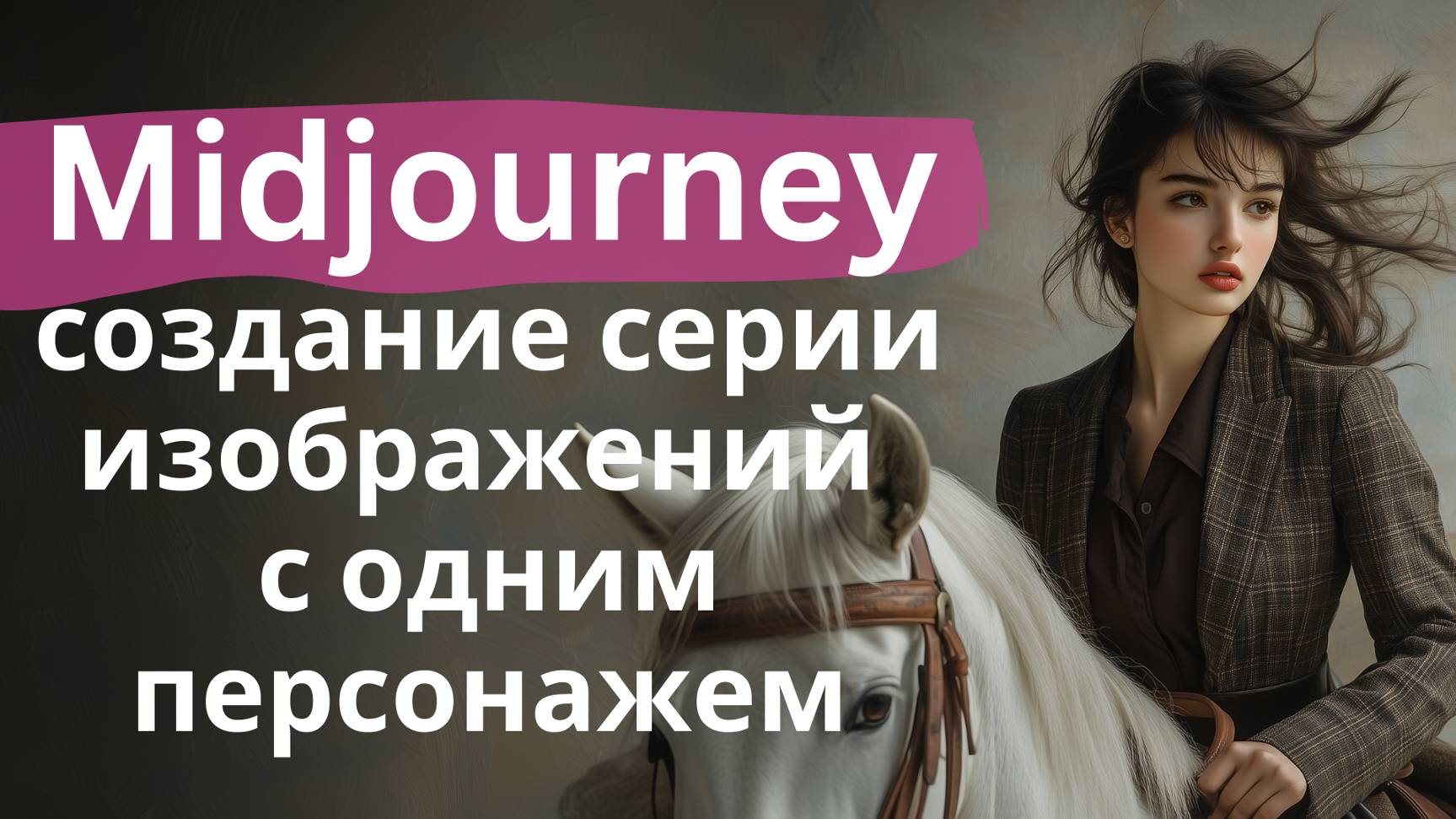 Создание картинок с единым персонажем в Midjourney смотреть онлайн