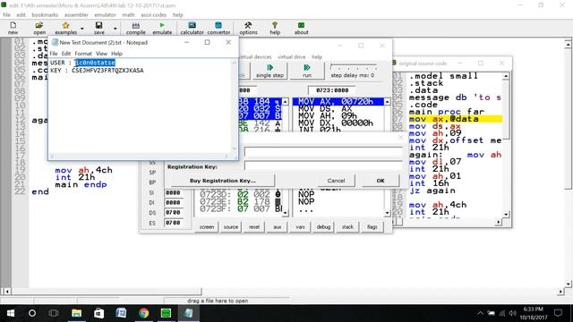 Emu 8086 Registration Key