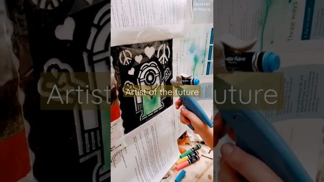 #shorts Painting a T Shirt with the Crayola airbrush kit. смотреть онлайн