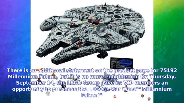 Breaking News | No more lego star wars 75192 millennium falcon sets on october 1 смотреть онлайн