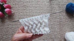 Замечательный рельефный узор для шапок и не только..