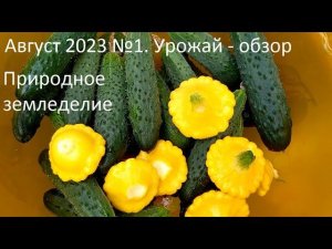 Август 2023 №1 Природное земледелие.