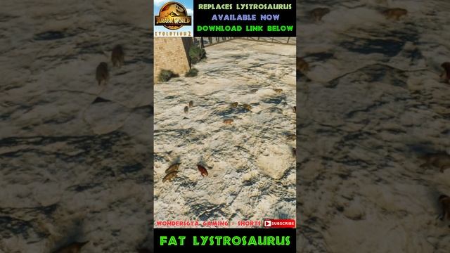 FAT LYSTROSAURUS! - Replacement Species Mod! - JWE2 Mods - #shorts смотреть онлайн