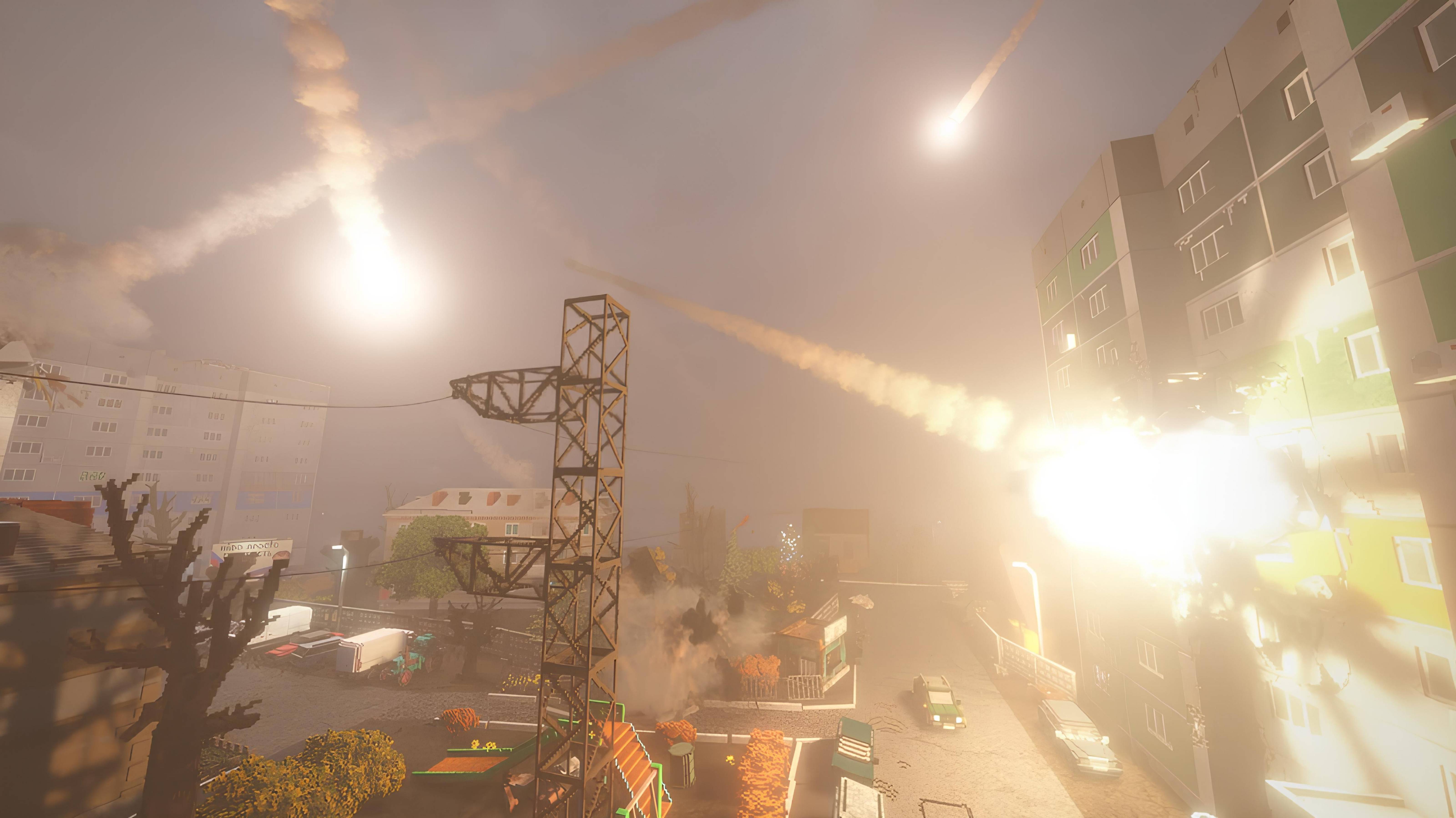 Реалистичный метеоритный дождь #1