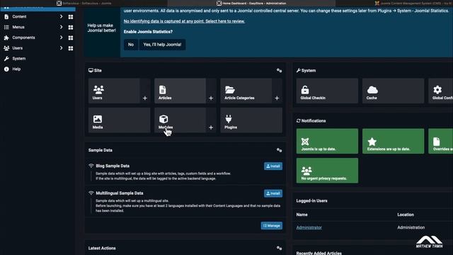 EasyStore Builder for Joomla - Navigating Joomla 5 Backend смотреть онлайн
