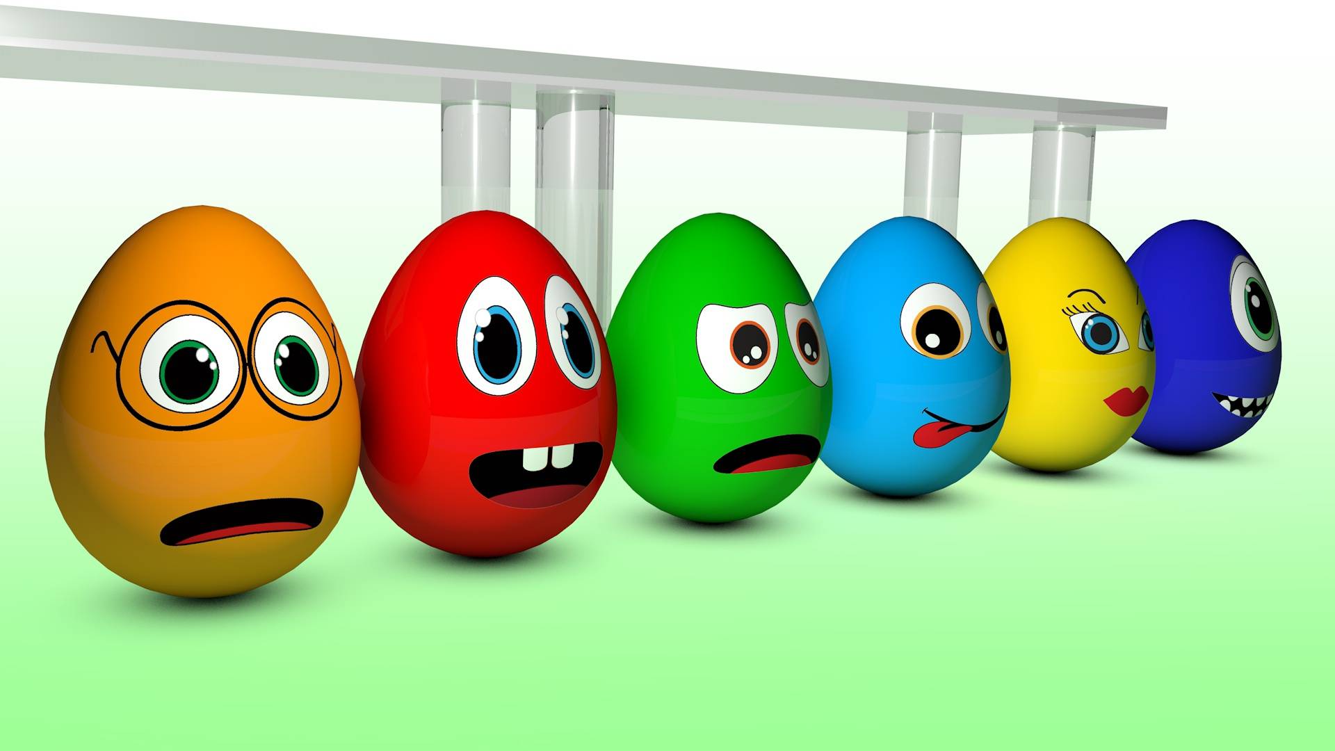 Учим цвета. Развивающий мультик для детей. Краски. Яйца с сюрпризом. смотреть онлайн