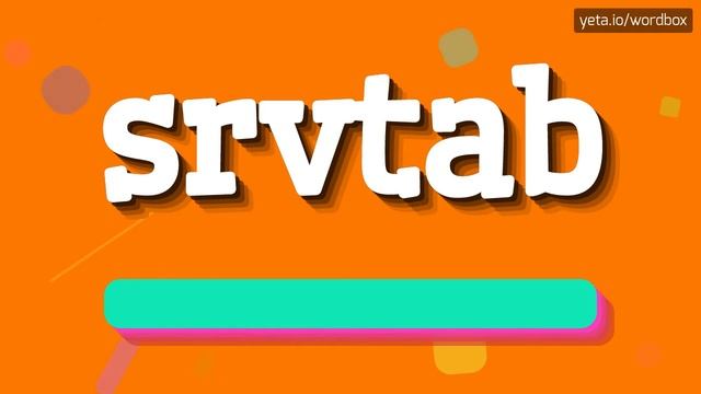 HOW TO SAY SRVTAB? #srvtab смотреть онлайн